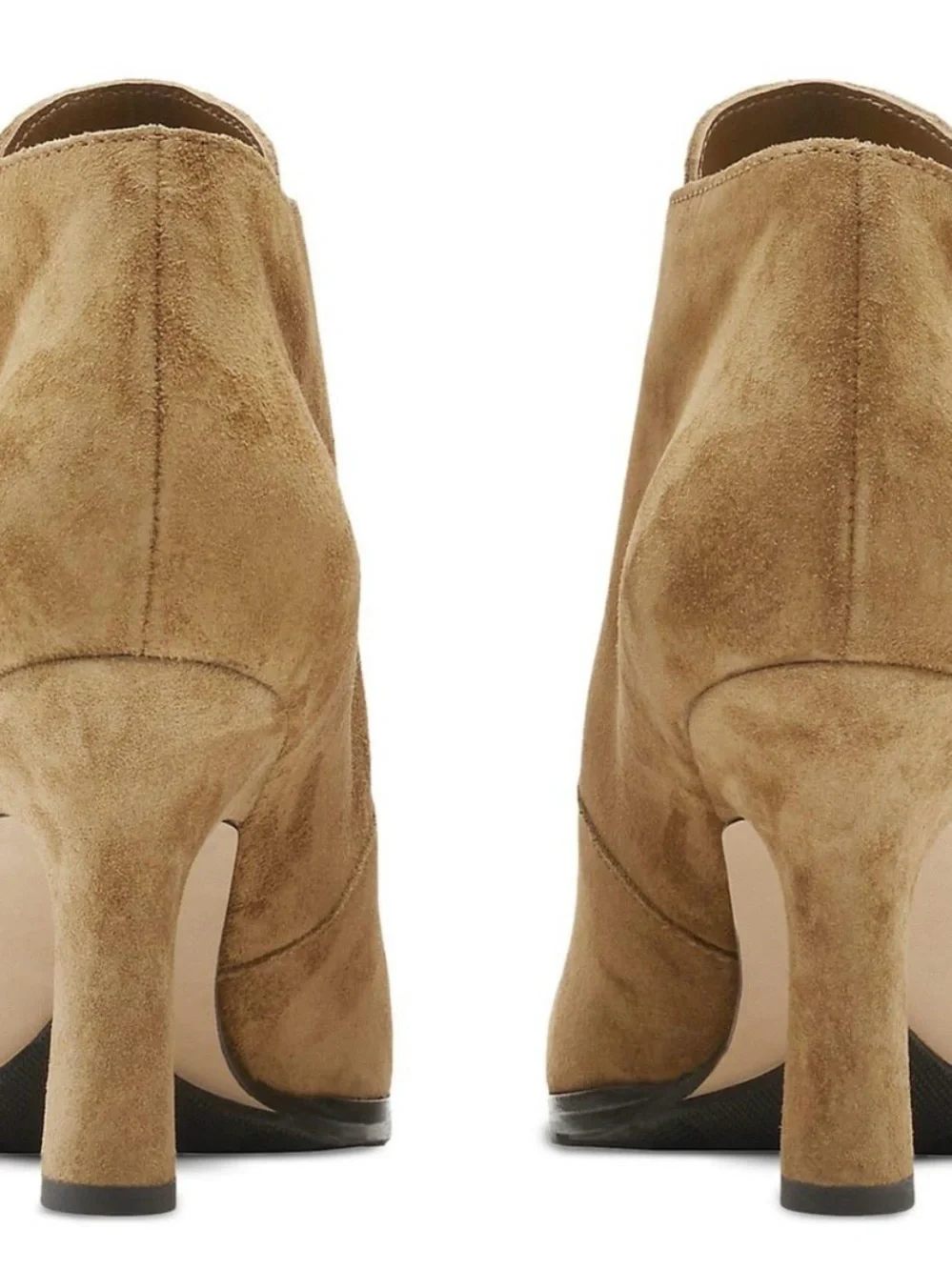 Burberry Tan Suede Pointed Ankle Bootie 37.5